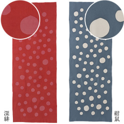 型染めの手ぬぐい<水玉・大>/山内染色工房